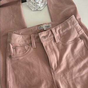 High-Waisted Pink Skinny Stretchy Soft Jeans